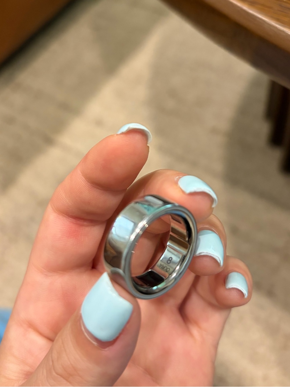 Oura ring 4 size 8 - Silver